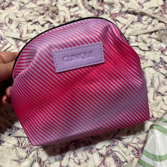 NEW Clinique 8pc Kit Cleaning Balm Face Soap Moisture Mask Eyeliner Mascara Bag - Picture 15 of 16